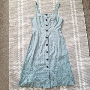 GAP Eyelet Button-Down Dress